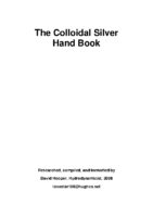 Colloidal-Silver Hand Book David Hooper